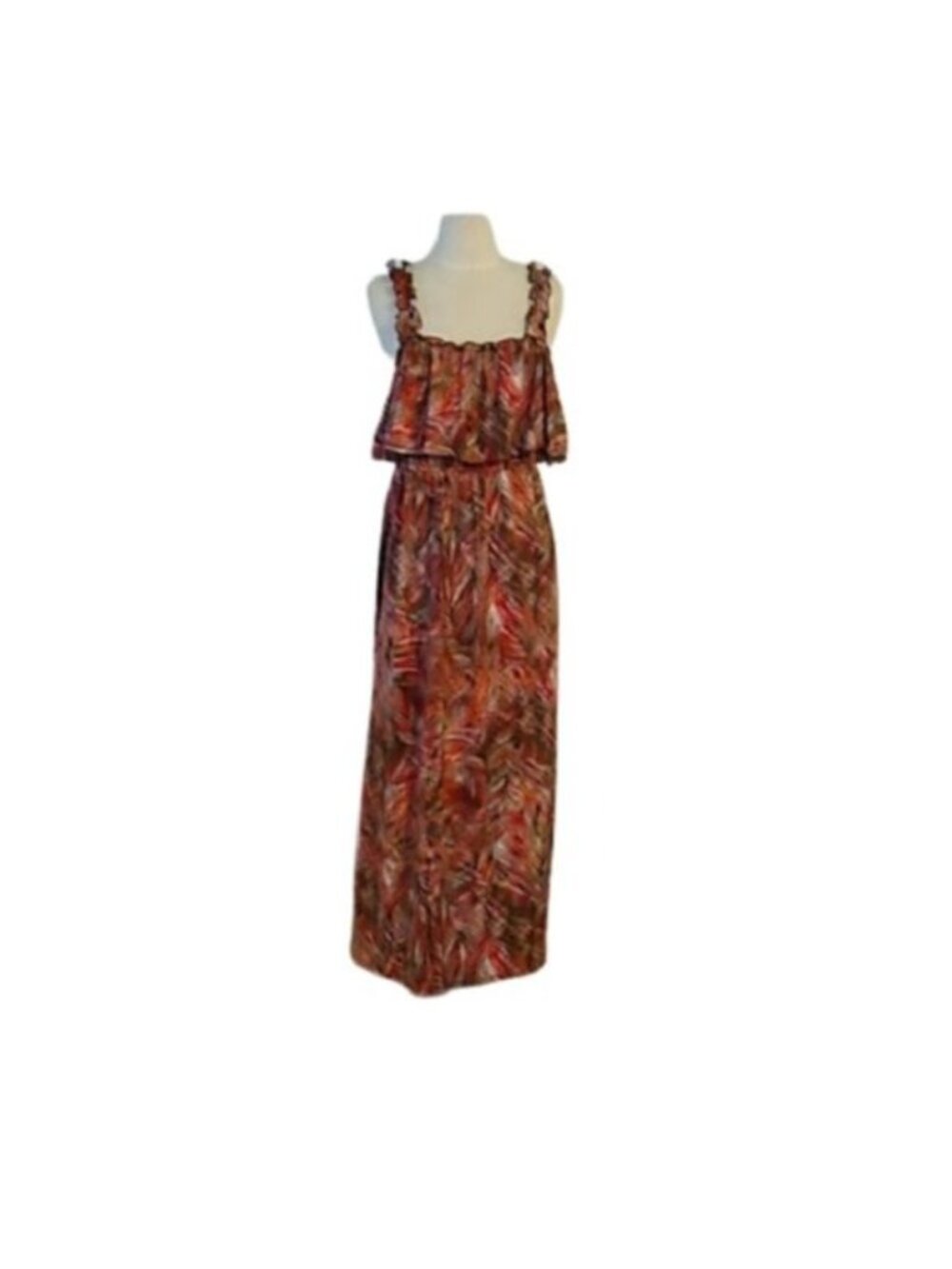 KSL by Karin Stevens Ruffled Multicolor Sundress, 14W